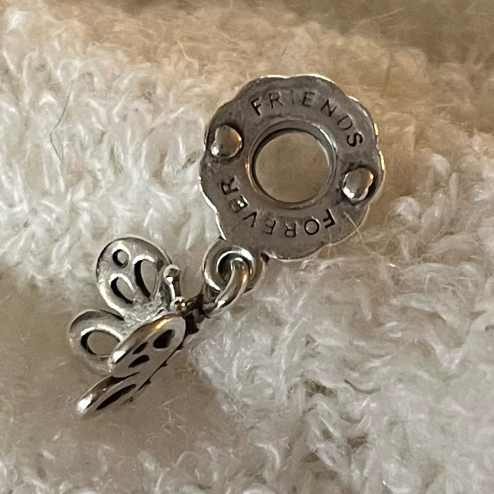 Pandora Silver Butterfly ‘Friends Forever' Charm